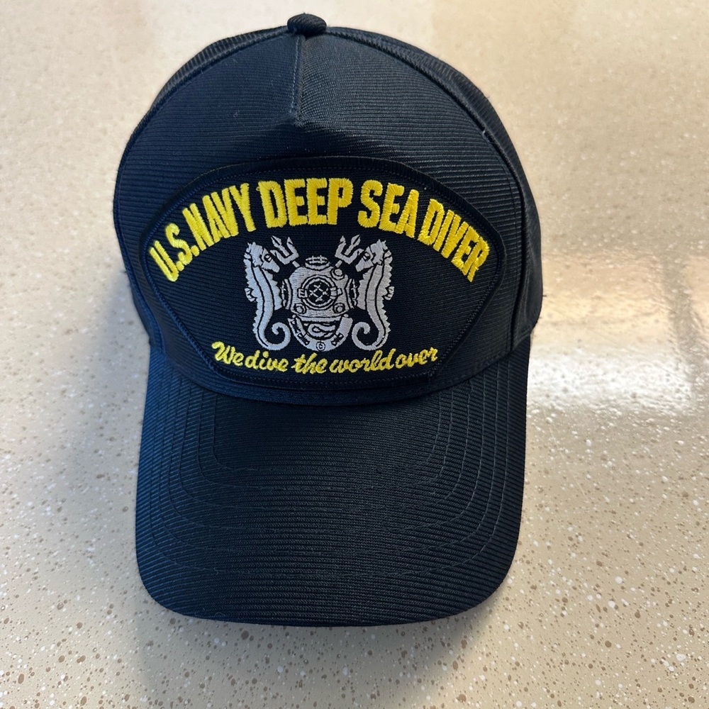 U.S. Navy Deep Sea Diver Black Cap